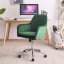 Качествен изумрудено зелен офис стол