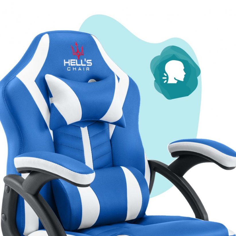 Scaun de joacă pentru copii  HC - 1001 albastru și alb