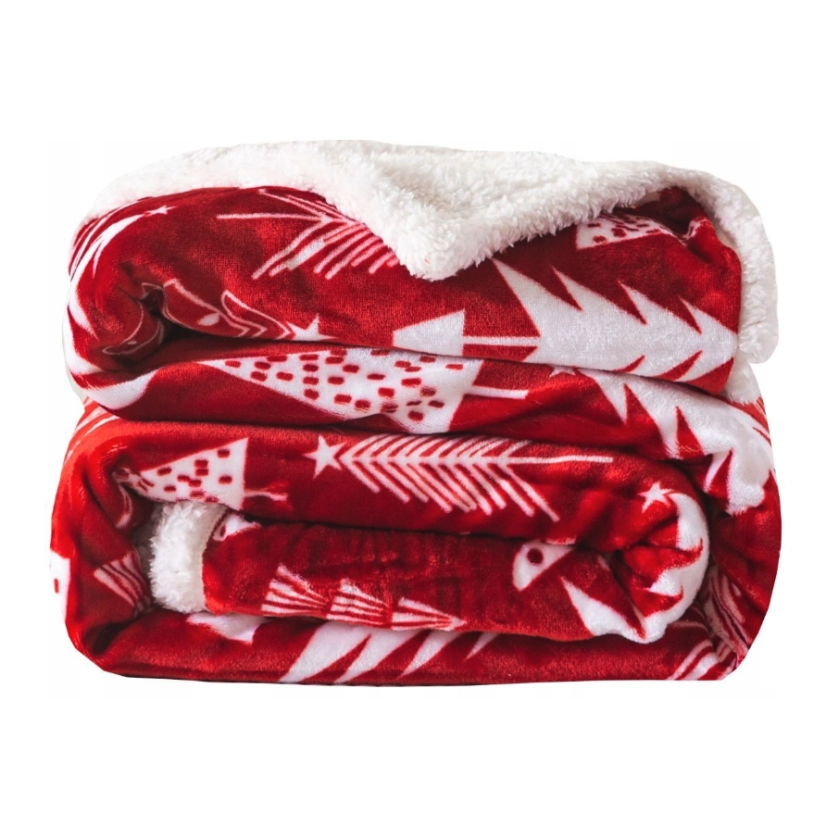 Teplá obojstranná deka s vianočným motívom