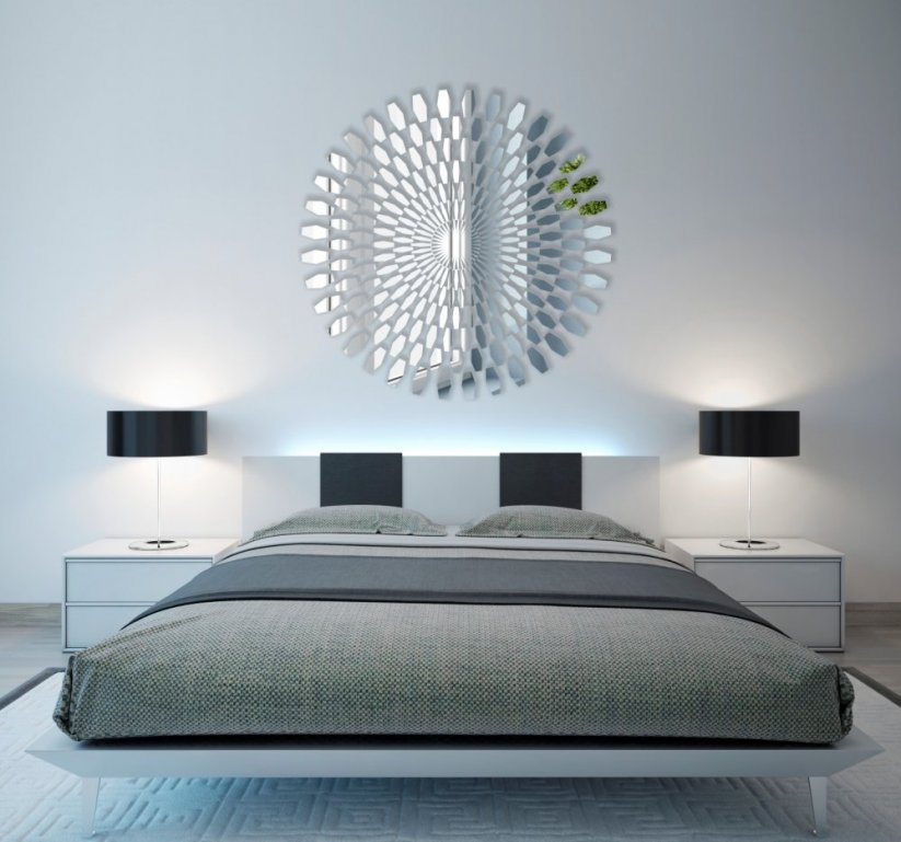 Dekoračné moderné zrkadlo do spálne