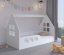 Pat pentru copii Montessori house 160 x 80 cm alb stânga Pat pentru copii Montessori house 160 x 80 cm alb stânga