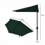 Umbrelă pentru soare de grădină semicirculară verde închis
