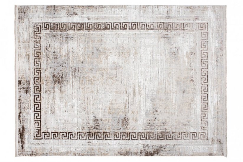 Designer-Teppich im Vintage-Stil mit geometrischem Muster