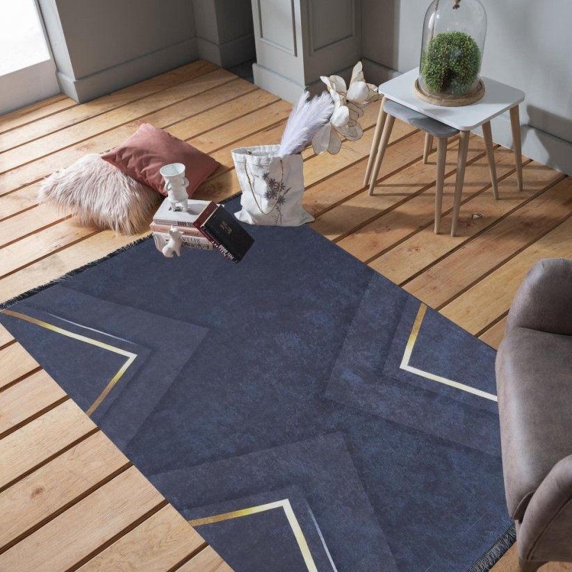 Csúszásgátló szőnyeg gyönyörű aranymintával - Méret: Szélesség: 120 cm | Hossz: 180 cm