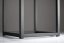Crna visoka metalna žardinjera LOFT FIORINO 42X22X80 cm