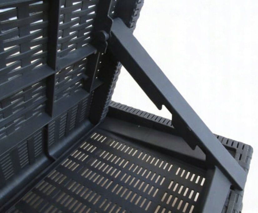 Lettino pieghevole per piscina e terrazza PREMIUM - grigio