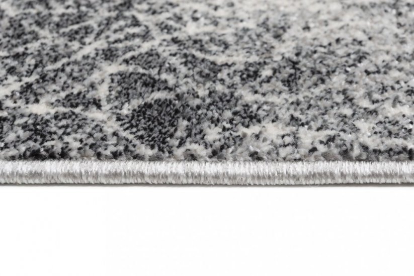 Сив дизайнерски килим с деликатна шарка  - Размерът на килима: Ширина: 60 ​​см | Дължина: 100 см