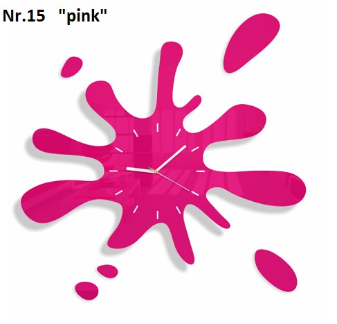 Modern falióra fröccsenő formájú