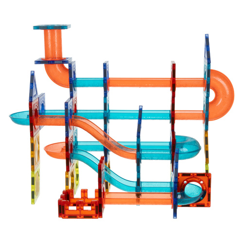 Többszínű mágneses 3D építő készlet - 96 részből álló, oktatási célú mágneses építő készlet