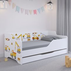 Detská posteľ pre malých staviteľov 160x80 cm