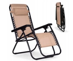 Sedia a sdraio beige