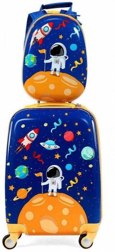 Детски куфар за пътуване вселена 31 л + раница