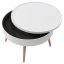 Tavolino rotondo con vano portaoggetti 60 cm