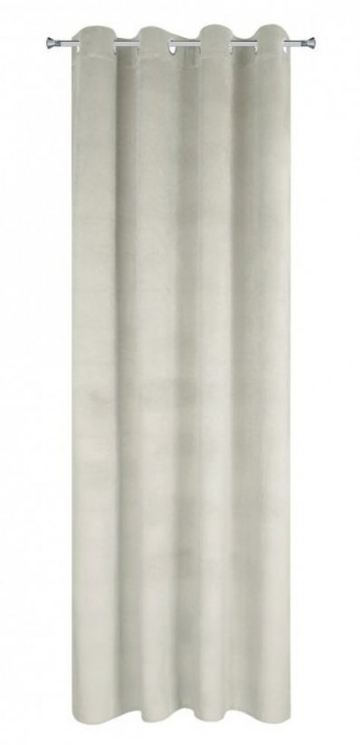 Draperie catifelată bej deschis 140 x 250 cm