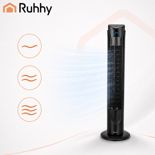 Stĺpový ventilátor – tichý, výkonný, s diaľkovým ovládaním | 45W, oscilácia, časovač