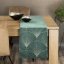 Mitteltischdecke aus Samt mit glänzendem mintfarbenem Druck Mitteltischdecke aus Samt mit glänzendem mintfarbenem Druck