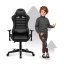 Ergonomické čierne herné kreslo pre teenegerov