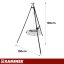 Vrtni roštilj Kaminer Tripod – tronožac s podesivom rešetkom za roštilj 70 cm