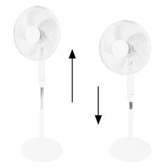Ventilator stand cu 5 pale - alb 45 W