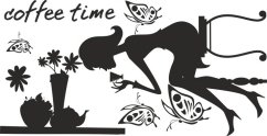 Adesivo murale per la cucina Tempo per la tua tazza di caffè