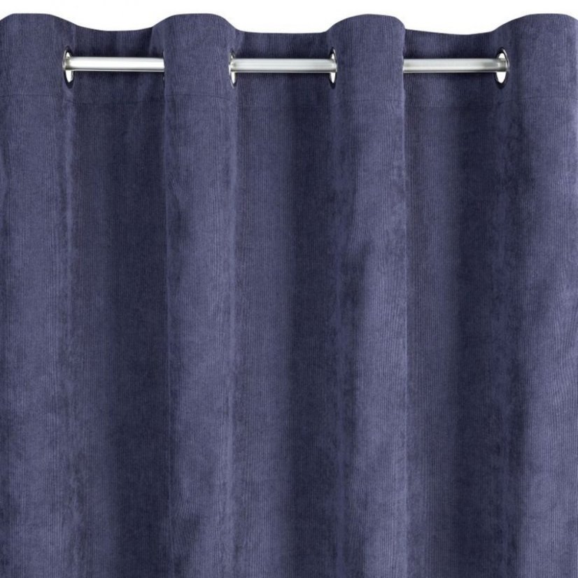 Verdunkelungsvorhang für Kreise in Dunkelblau 140 x 250 cm