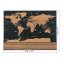Mappa del mondo da grattare con bandiere 82 x 59 cm + accessori Mappa del mondo da grattare con bandiere 82 x 59 cm + accessori