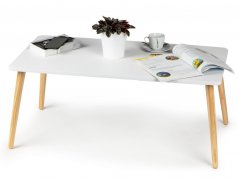 Moderni skandinavski stolić za kavu, bijeli