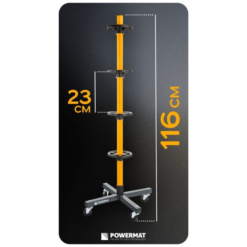 Suport pliabil pentru roți și discuri 4 buc