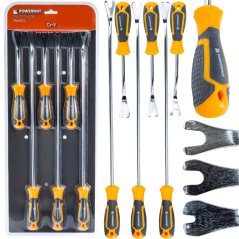 Sada stahováků na čalounění a spony – 6 ks