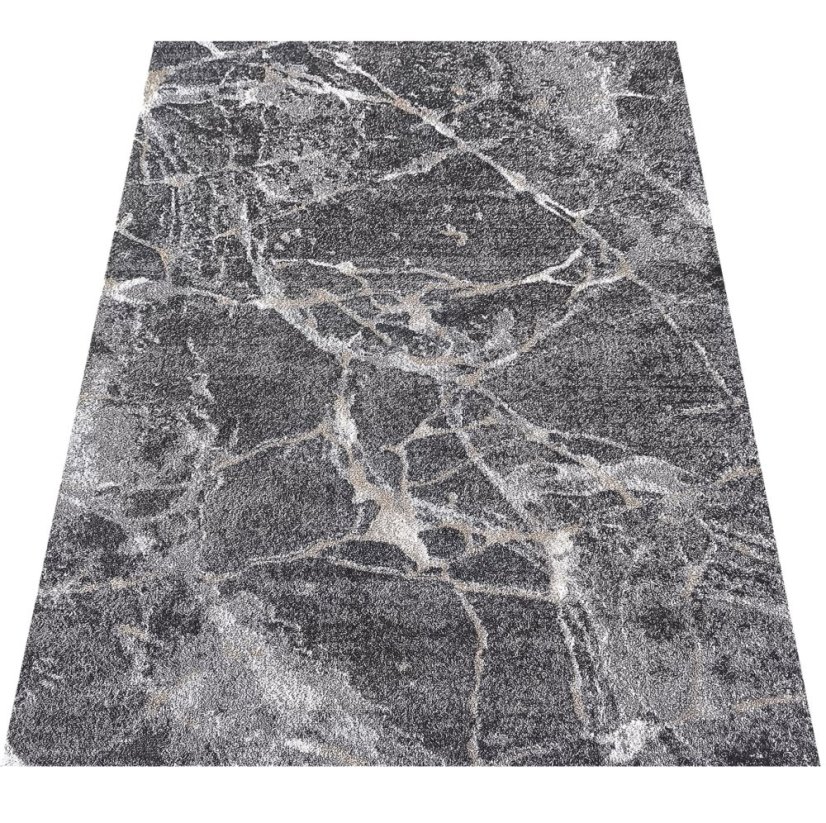 Covor gri modern cu model natural - dreptunghiular - Dimensiunea covorului: Lăţime: 160 cm | Lungime: 220 cm
