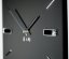 Schwarze Uhr BRILLIANT 30 cm mit silbernem Zubehör