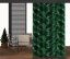 Zelena zavesa za vrtni paviljon z motivom listov 155x220 cm
