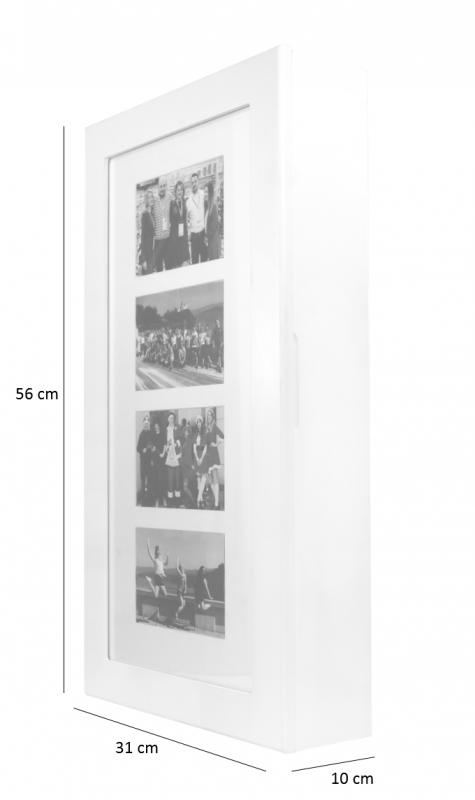 Стенен шкаф за бижута 56 x 31 x 10 cm