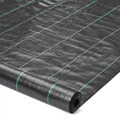 Agrotextília čierna 70g/m 1,6x100m + 100 kolíkov