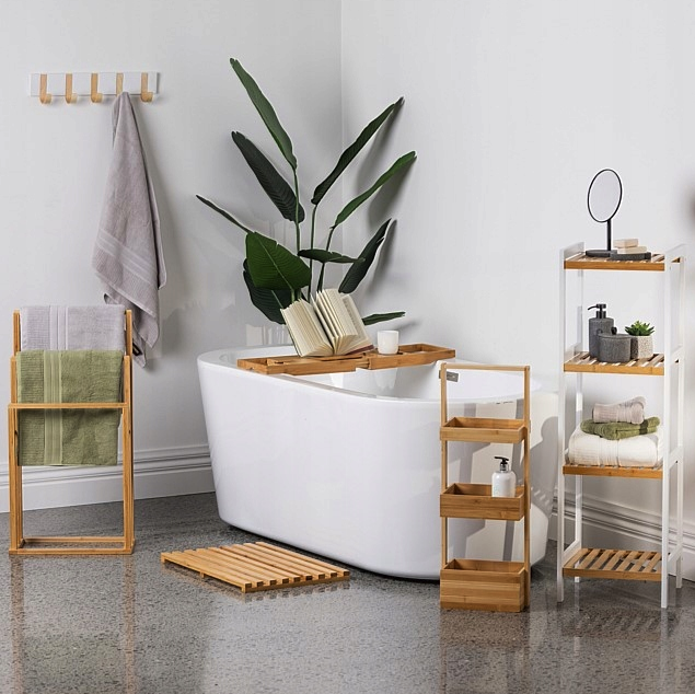 Eleganter Bambus-Handtuchhalter