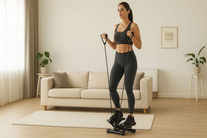 Fitness-Stepper mit Expander und LCD-Zähler
