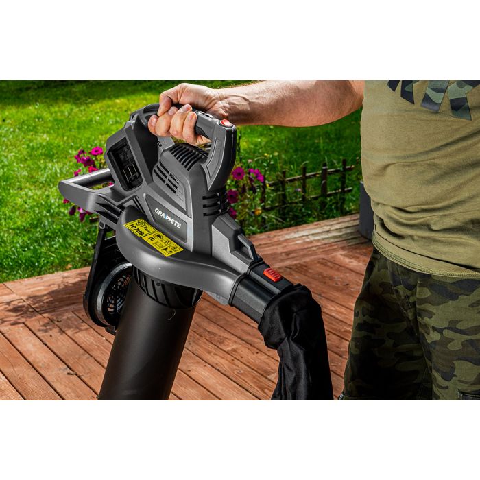 Zahradní vysavač Energy+ 36V Li-lon, 2v1, objem sáčku 35 l, bez baterie 58G036 GRAPHITE