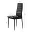 Set di 4 sedie eleganti in nero dal design senza tempo