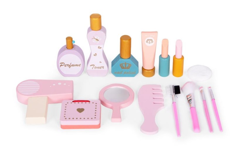 Detský kozmetický stolík s doplnkami pre malé parádnice