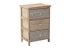 Kommode LUIZA mit 3 Schubladen - Boho-Design, 40 x 29 x 58 cm