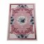 Krásny ružový koberec s kvetinovým vzorom
