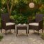 Mobili da giardino in rattan - set 2 sedie + tavolo