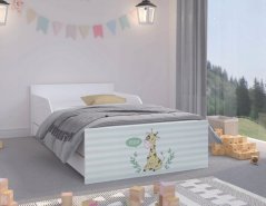 Pravljična otroška postelja z žirafo 160 x 80 cm