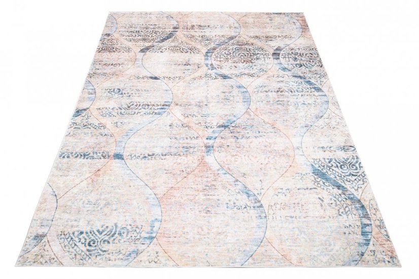 Moderný koberec v hnedých odtieňoch s jemným vzorom