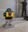 16řádkový 4D 360° samonivelační křížový laser se stativem a 2 bateriemi, zelený