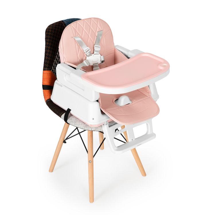 Baba etetőszék 3in1 összecsukható ECOTOYS PINK