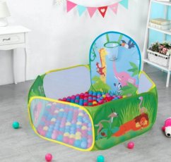 Trockenbecken für Kinder mit Bällen - Safari