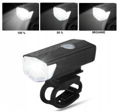 Комплект от 2 светлини за велосипед с USB зареждане