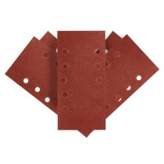 Carta vetrata velcrata 115 x 230 mm, K100, 5 pezzi, con fori 54H004 GRAFIT