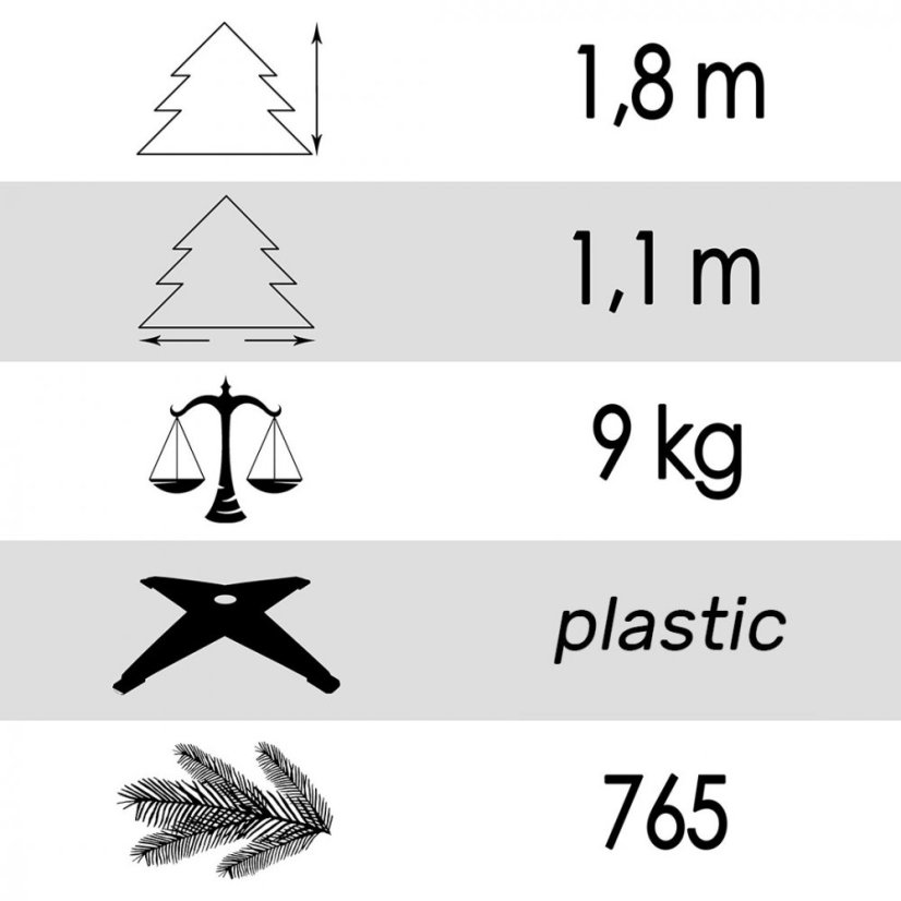 Umelý vianočný stromček zasnežený smrek 180 cm